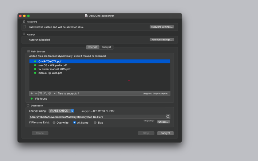 AutoCrypt for Mac 2.3.1 破解版 – 文档加密与解密软件